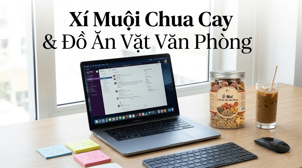 Xí Muội Chua Cay & Đồ Ăn Vặt Văn Phòng: Bí Quyết Đánh Bay Cơn Buồn Ngủ Đỉnh Cao